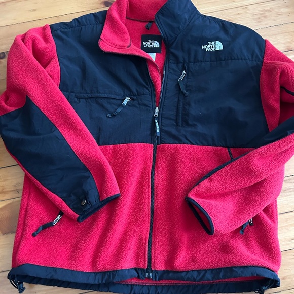 Vtg The North Face 1995 Retro Denali Full Zip Heavy Fleece Jacket Fiery Red xl - Picture 1 of 8